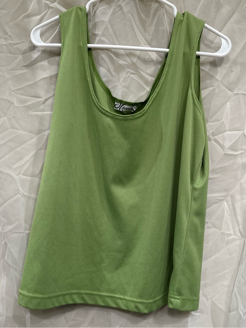 dressbarn Avocado Green Scoop Neck Tank